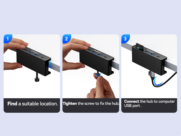 10Gbps usb hub clamp with sd card reader