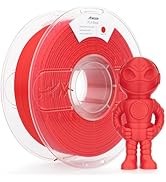 AMOLEN 3D Printer Filament PLA, Ture High Speed 600mm/s 1.75mm PLA Filament Apple Red PLA, 1KG/2....