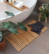 natural finish teak string mat