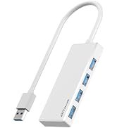 ANYPLUS USB 3.0 Hub, Portable Slim USB Hub Adapter, 0.85 ft Multiple USB Splitter, USB Extender f...