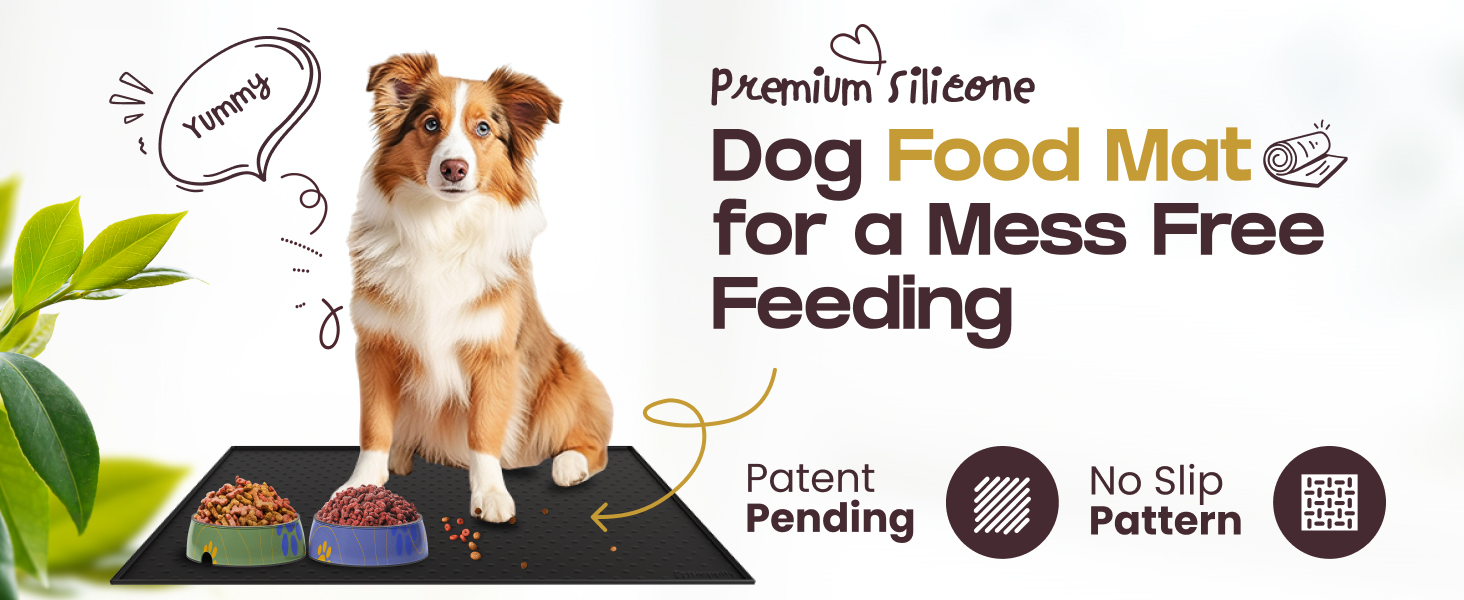 Dog food mat