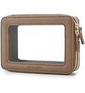 Aveniee Clear Makeup Bag for Women, Clear Cosmetic Case Travel Toiletry Bag, Heavy Duty Make up B...