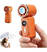 Sovrelon Portable Clip-On Mini Fan with Ice Cooler, Personal Handheld Turbo Mini Fan 3000mAh Rech...