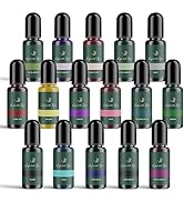 Hearth &amp; Harbor Liquid Candle Dye for Soy Candle Making, 16 Vibrant Candle Color Dye for Soy Wax,...