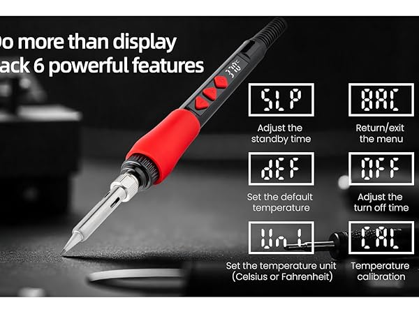 soldering iron with digital display solder wire desoldering pump