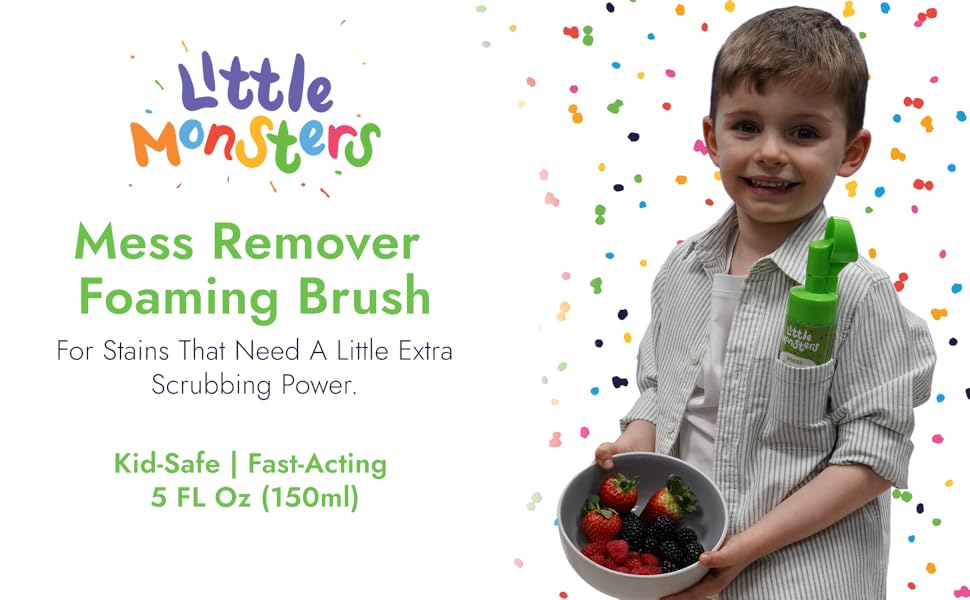 Little Monsters Mess Remover Foaming Brush 5 fl oz (150ml)