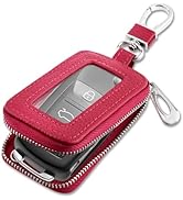 Stylish Car Key Fob Case with Sunroof&amp;Keychain,Leather Car Key Fob Cover for Protection,Universal...
