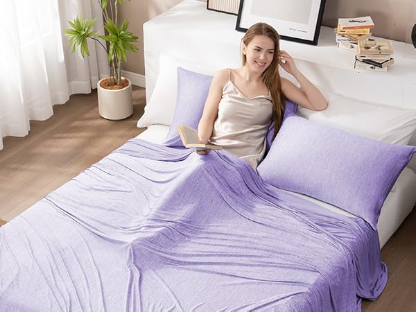 Purple cooling blanket