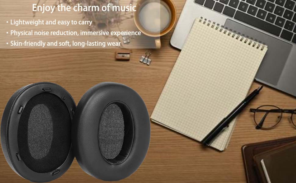 WH-XB910N Replacement Earpads Ear Cushions with Net and Buckle,Noise Canceling Headset 