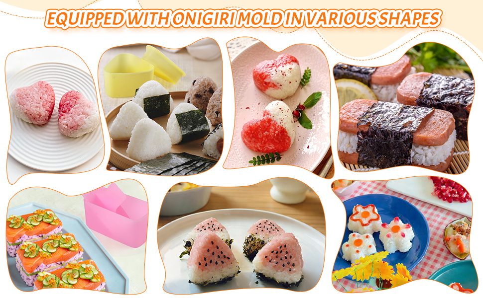 Ninsula Onigiri Mold 6P