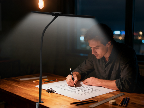 Desk Lamp with Clamp