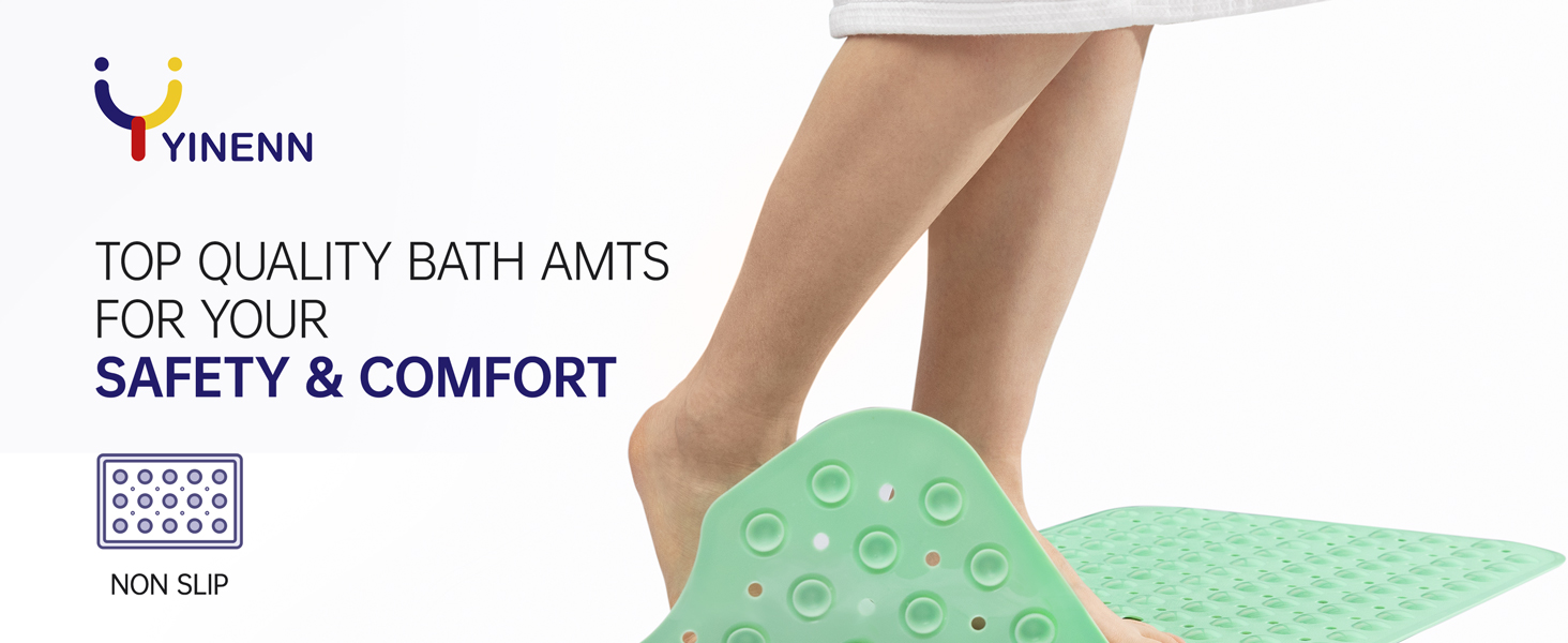 shower safety bath bathtub mat tub bath plastic extra large suction cup soft resistant