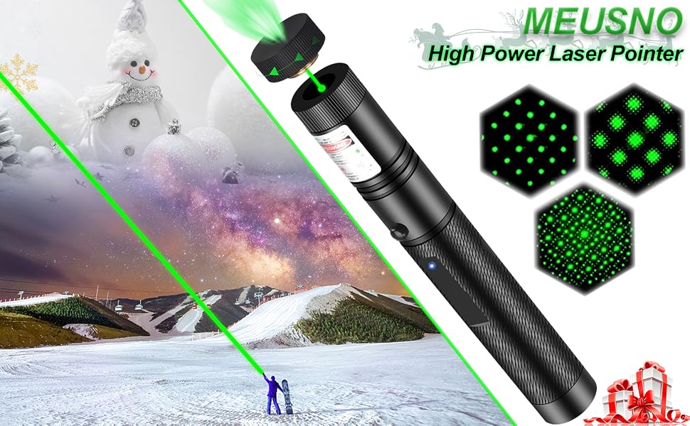 You can clearly see the trajectory of the green laser beam. Rechargeable green laser pointer.