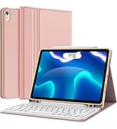iPad Air 5th Generation Case with Keyboard - Detachable Wireless Keyboard - Pencil Holder - Flip ...