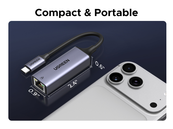 UGREEN USB C to Ethernet Adapter, Plug and Play 1Gbps Ethernet Adapter