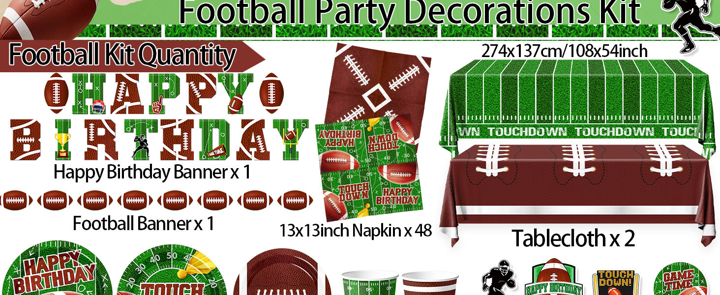 Football Birthday Party Decorations