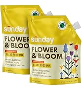 Sunday Flower &amp; Bloom Garden Naturals Plant Food Mix - Ready-to-Use Fertilizer - Perfect for Bulb...
