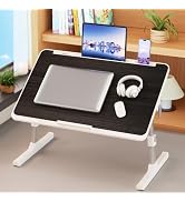 Laptop Desk for Bed, Foldable X-Large Bed Laptop Table with Adjustable Height &amp; Angle, 23.6 x 15....