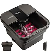 Beinilai Collapsible Pedicure Foot Spa with Heat and Massage and Bubble Jets,Foot Soak Tub with 6...