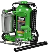 Torin Welded Pneumatic Air Hydraulic Car Bottle Jack: Aluminum Alloy Pump and Special Slow Releas...