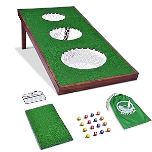 gosports battle chippo golf short game training backyard chipping aid cornhole pga tailgate set fun