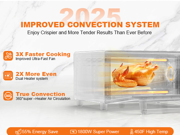 2025 convection system pre-heat function