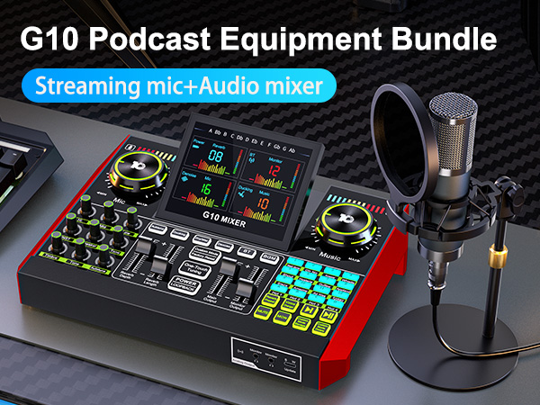 pod cast equipment kit music recording equipment podcast microphone bundle