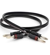 Sewell Silverback 12 AWG Speaker Wire with Silverback Pro Banana Plugs, CL3 Rated, Oxygen Free Co...