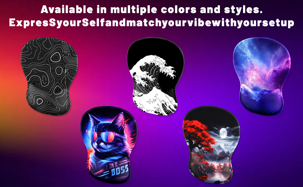 Available in multiple colors and styles. Express yourSelf and match your vibe with your setup