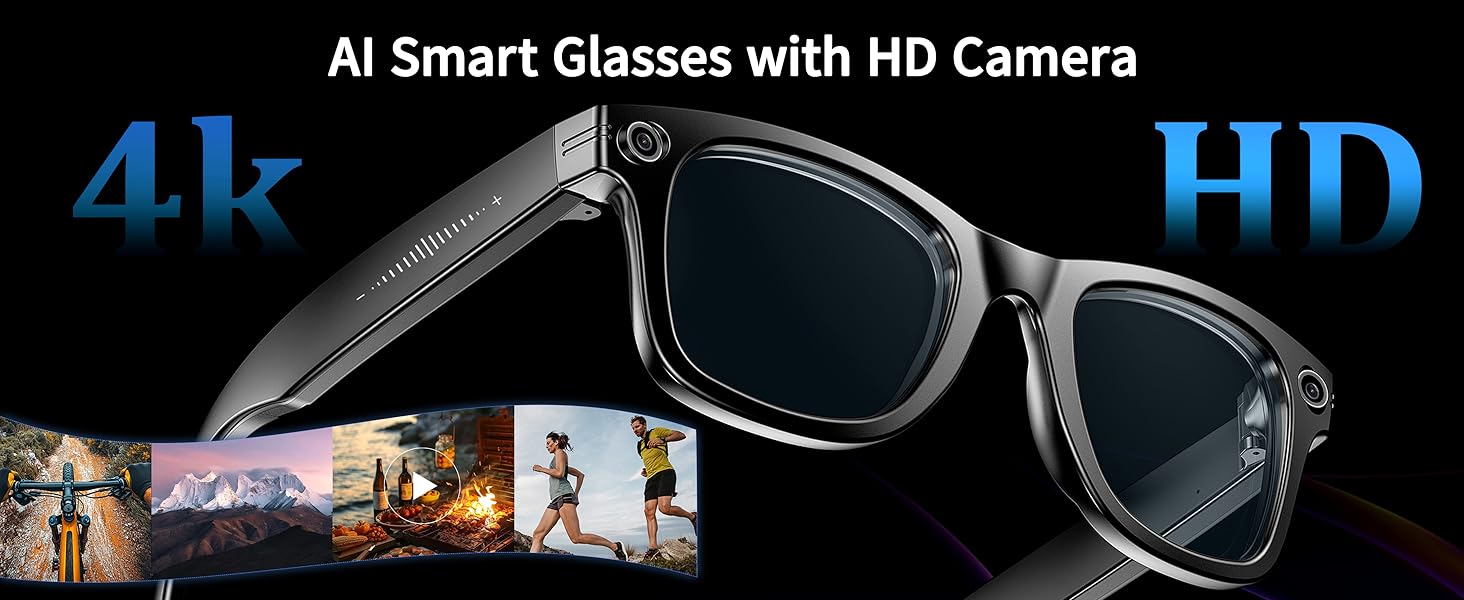AI Smart Glasses with HD Camera