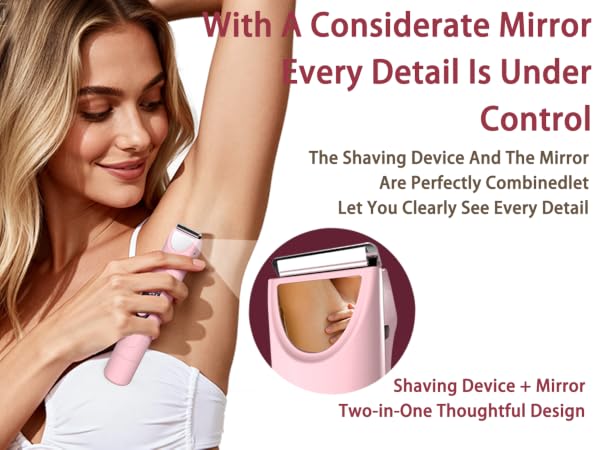 Bikini Trimmer for Women : 3-in-1 Painless Electric Shaver