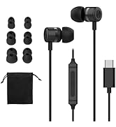 MORMOQUE USB C Headphones for iPhone 15 16 17,for Samsung S20-S23 A53 A54 Type C Wired Earbuds,Bu...