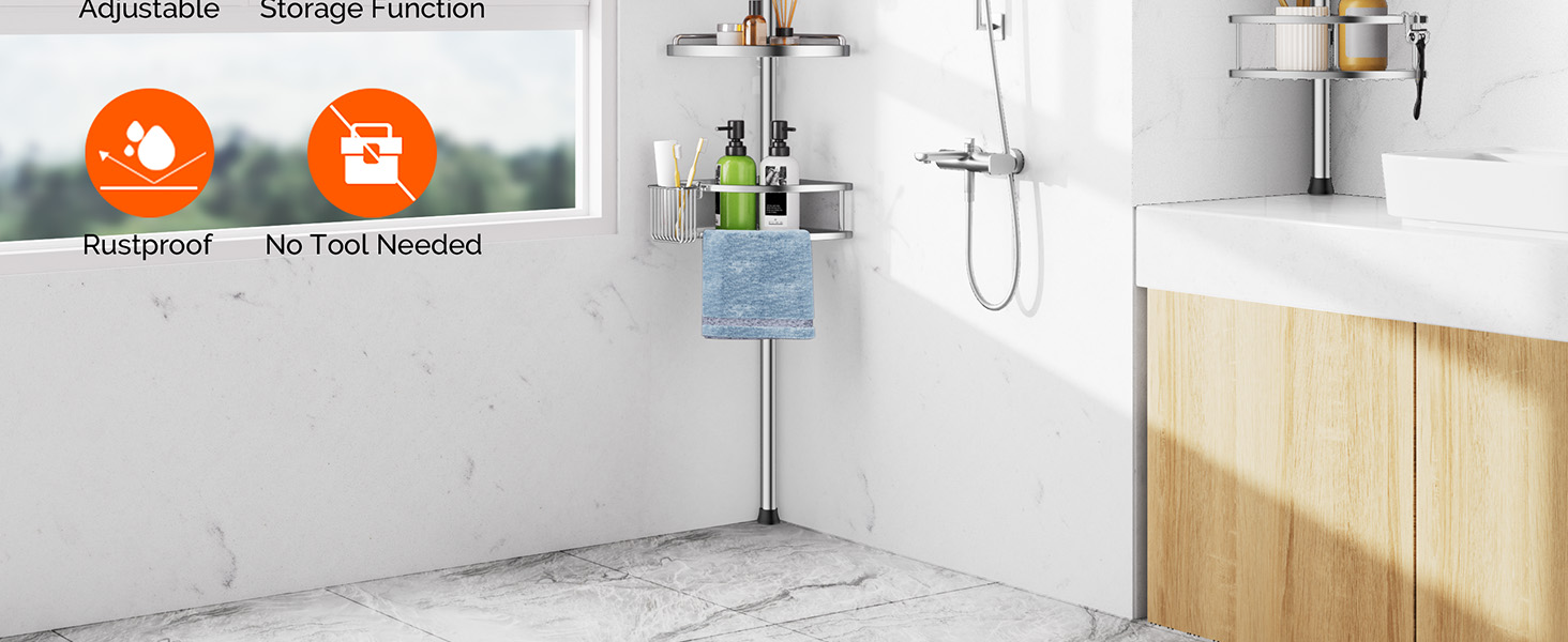 corner shower caddy