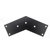 YEWTUTIS 4 PCS 135 Degree Carbon Steel Flat Brackets, 9