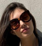 Freckles Mark Thick Fashion Butterfly Sunglasses for Women Trendy Round Cat Eye Sun Glasses