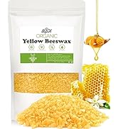 Beeswax Pellets, BOYUJK Yellow Beeswax for Candle Making, 100% Organic Beeswax for DIY Furniture ...