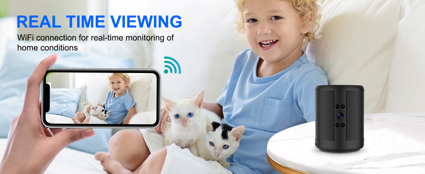 mini wireless camera with bluetooth speaker