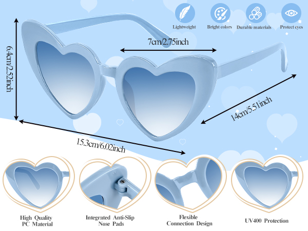 Love Vintage Heart Glasses