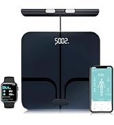 FITDAYS 8-Electrode Smart Scale: Full Body Composition Analyzer, 27 Metrics via Bluetooth Fitdays...