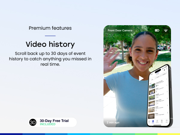 Video history up to 30 days