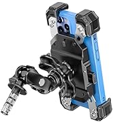 VAZESWIN Motorcycle Fork Stem Phone Mount with Vibration Dampener, Motorcycle Cell Phone Holder w...