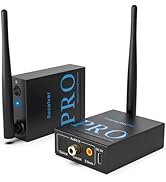 1Mii 2.4GHz Wireless Audio Transmitter and Receiver (1 TX+1 RX), HiFi Audio, 20ms Low Latency, 32...