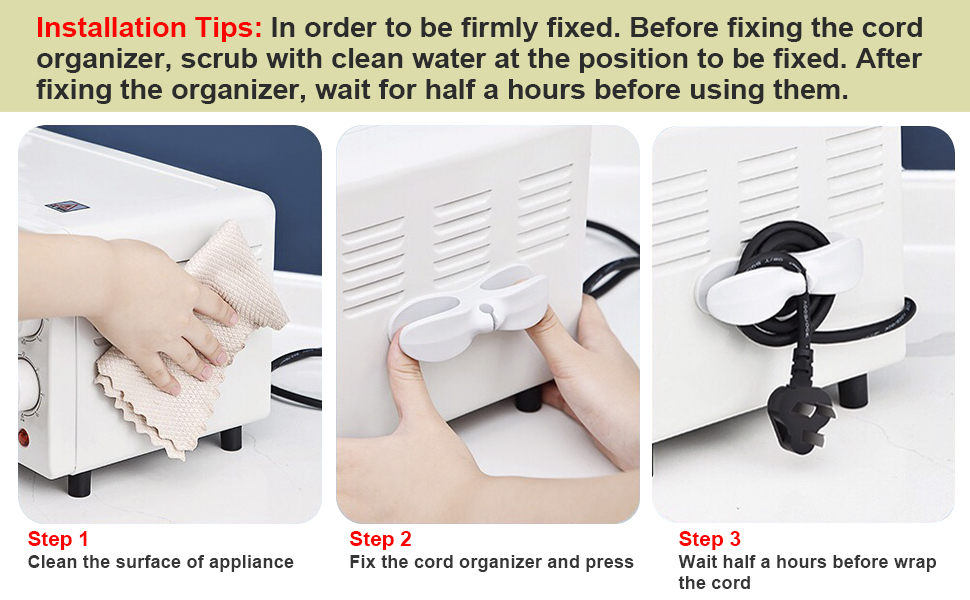 Cord Organizer for Appliances