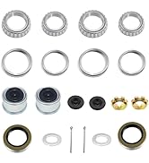 Shliyitx 2 Sets 3500 LB Boat Trailer Axle Bearing Kits, L68149 L44649 Bearing Kits, 171255TB Grea...