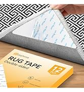 Daisyhome 12 PCS Rug Tape, Rug Pad Gripper for Hardwood Floors, Double Sided Adhesive Carpet Tape...