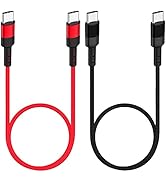 SUMPK USB C to USB C 60W Cable,[1.5FT 2-Pack] Type C PD Charger Cable Fast Charging Cord Compatib...