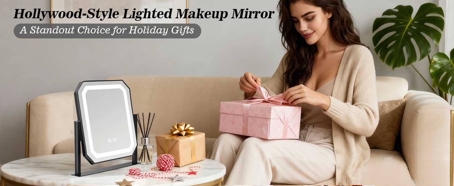 mirror with lights