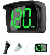 Shkalacar Car HUD Headup Display KM/H MPH GPS Digital Speedometer with LED Large Font Display + C...
