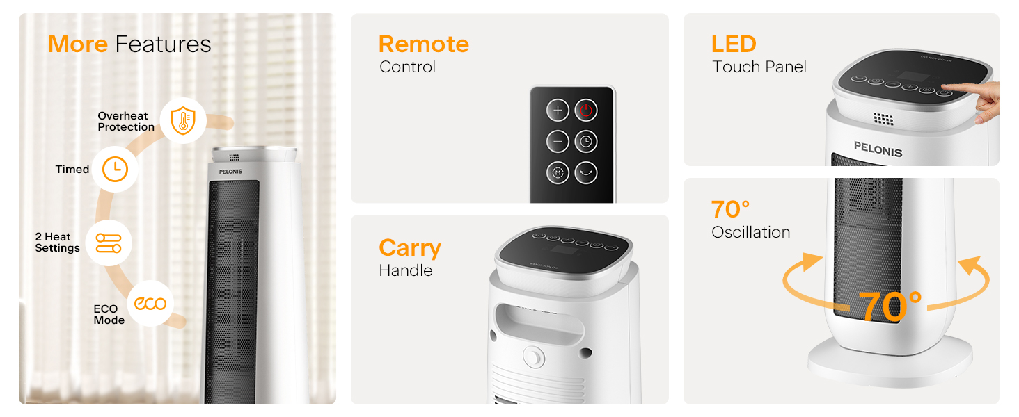 remote control, carry handle and LED display