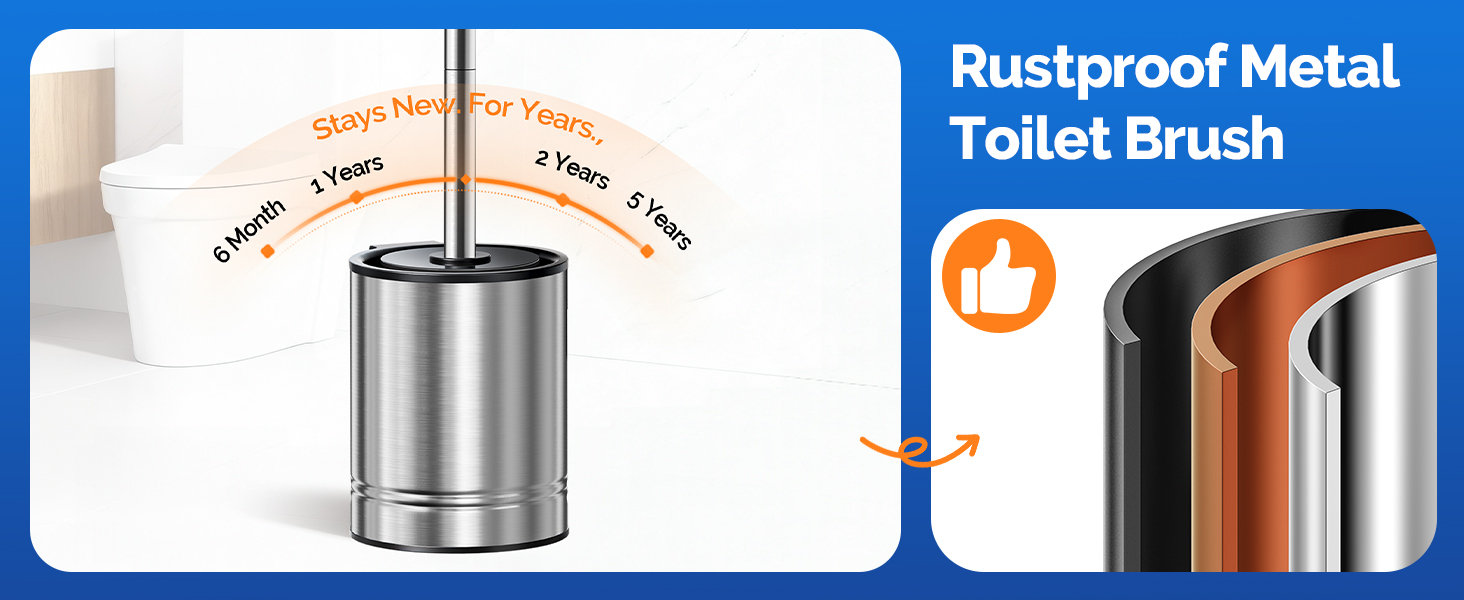 toilet brush with holder